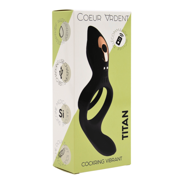 TITAN – Cockring Vibrant Télécommandé